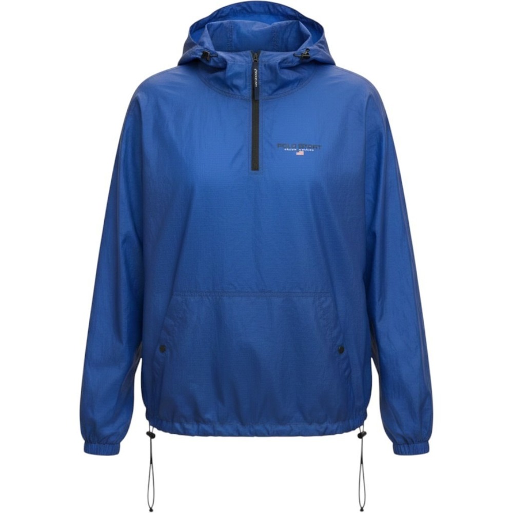 Polo Sport Ralph Lauren Mens XL Blue Vintage Nylon Windbreaker Anorak Jacket